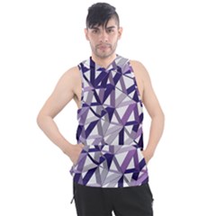 3d Lovely Geo Lines X Men s Sleeveless Hoodie by Uniqued