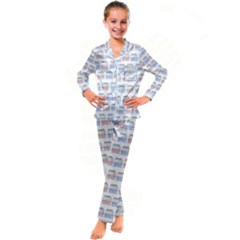 Gift Boxes Kid s Satin Long Sleeve Pajamas Set by SychEva