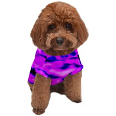 Purple  Waves Abstract Series No6 Dog T-shirt by DimitriosArt
