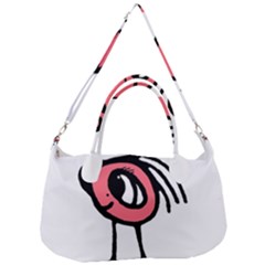 Cute Baby Monster Isolated Drawing Removal Strap Handbag by dflcprintsclothing