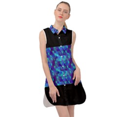 Bubbles Sleeveless Shirt Dress by Sparkle