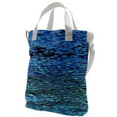 Blue Waves Flow Series 2 Canvas Messenger Bag by DimitriosArt