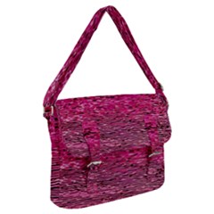 Pink  Waves Flow Series 1 Buckle Messenger Bag by DimitriosArt