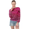 Pink  Waves Flow Series 1 Banded Bottom Chiffon Top View1