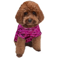 Pink  Waves Flow Series 1 Dog T-shirt by DimitriosArt