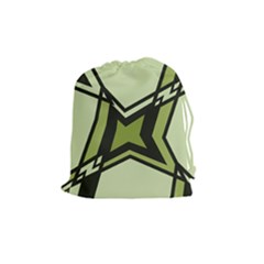 Abstract Pattern Geometric Backgrounds   Drawstring Pouch (medium) by Eskimos