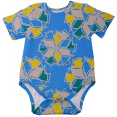 Abstract Pattern Geometric Backgrounds   Baby Short Sleeve Onesie Bodysuit by Eskimos