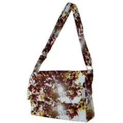 Golden Leaf s Full Print Messenger Bag (l) by DimitriosArt