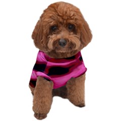 Pink  Waves Flow Series 3 Dog T-shirt by DimitriosArt