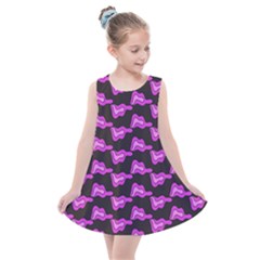 Abstract Waves Kids  Summer Dress by SychEva