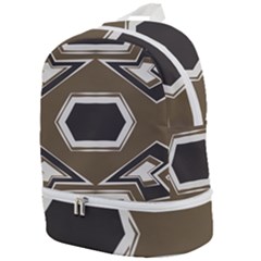 Abstract Pattern Geometric Backgrounds   Zip Bottom Backpack by Eskimos