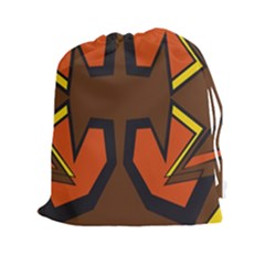 Abstract Pattern Geometric Backgrounds   Drawstring Pouch (2xl) by Eskimos