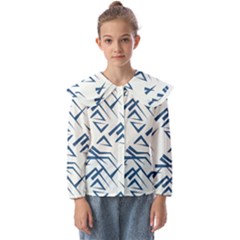 Abstract Pattern Geometric Backgrounds   Kids  Peter Pan Collar Blouse by Eskimos