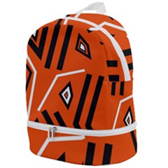 Abstract Pattern Geometric Backgrounds   Zip Bottom Backpack by Eskimos