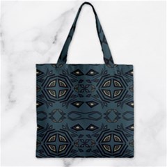Abstract Pattern Geometric Backgrounds   Zipper Grocery Tote Bag by Eskimos