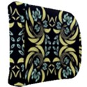 Floral folk damask pattern Fantasy flowers  Back Support Cushion View2