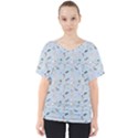 Office V-Neck Dolman Drape Top View1