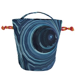 Fractal Drawstring Bucket Bag by Sparkle