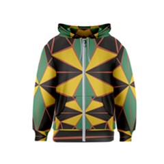 Abstract Pattern Geometric Backgrounds   Kids  Zipper Hoodie by Eskimos