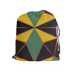 Abstract Pattern Geometric Backgrounds   Drawstring Pouch (xl) by Eskimos