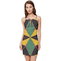 Abstract Pattern Geometric Backgrounds   Summer Tie Front Dress by Eskimos
