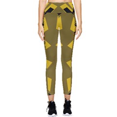 Abstract Pattern Geometric Backgrounds   Pocket Leggings  by Eskimos