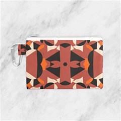 Abstract Pattern Geometric Backgrounds   Canvas Cosmetic Bag (small) by Eskimos