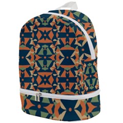 Abstract Pattern Geometric Backgrounds   Zip Bottom Backpack by Eskimos