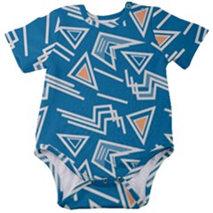 Abstract Pattern Geometric Backgrounds   Baby Short Sleeve Onesie Bodysuit by Eskimos