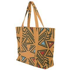 Abstract Pattern Geometric Backgrounds   Zip Up Canvas Bag by Eskimos