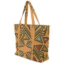 Abstract pattern geometric backgrounds   Zip Up Canvas Bag View1