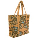 Abstract pattern geometric backgrounds   Zip Up Canvas Bag View2
