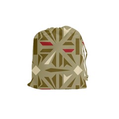 Abstract Pattern Geometric Backgrounds   Drawstring Pouch (medium) by Eskimos