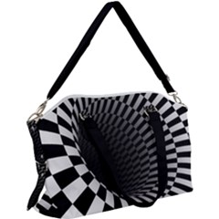3d Optical Illusion, Dark Hole, Funny Effect Canvas Crossbody Bag by Casemiro