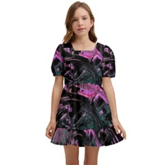 Doppler Ultrasound Kids  Short Sleeve Dolly Dress by MRNStudios