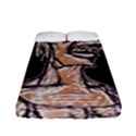 Sketchy Style Drawing Zombie Woman Fitted Sheet (Full/ Double Size) View1