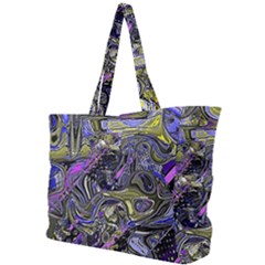 Deconstructed Green Simple Shoulder Bag by MRNStudios