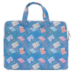 Notepads Pens And Pencils Macbook Pro Double Pocket Laptop Bag by SychEva