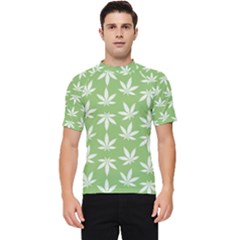 Weed Pattern Men s Short Sleeve Rash Guard by Valentinaart