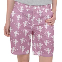 Cupid Pattern Pocket Shorts by Valentinaart