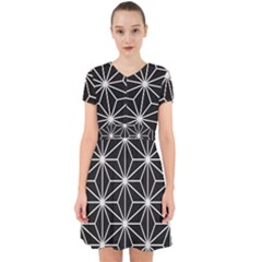 Black And White Pattern Adorable In Chiffon Dress by Valentinaart
