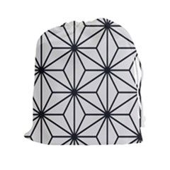 Black And White Pattern Drawstring Pouch (2xl) by Valentinaart