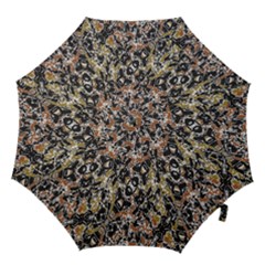 Modern Camo Tropical Print Design Hook Handle Umbrellas (medium) by dflcprintsclothing