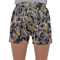 Modern Camo Tropical Print Design Sleepwear Shorts by dflcprintsclothing