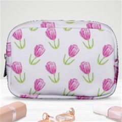 Tulips Watercolor Pattern Make Up Pouch (small) by Littlebird
