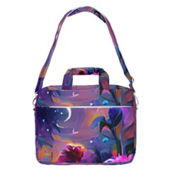 Floral Macbook Pro Shoulder Laptop Bag (large) by Dazzleway