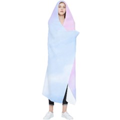 Watercolor Clouds2 Wearable Blanket by Littlebird