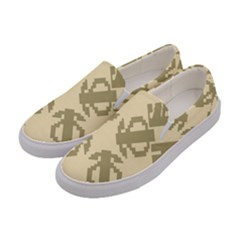 Abstract Pattern Geometric Backgrounds   Women s Canvas Slip Ons by Eskimos