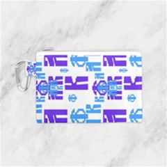 Abstract Pattern Geometric Backgrounds   Canvas Cosmetic Bag (small) by Eskimos