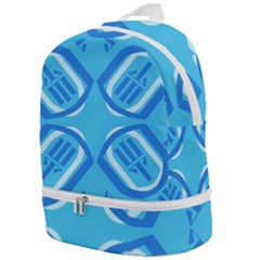 Abstract Pattern Geometric Backgrounds   Zip Bottom Backpack by Eskimos